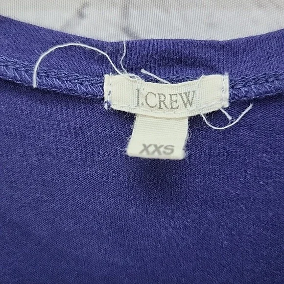 Y2K J. Crew Tank Top Womens XXS Navy Blue Silk Blend Slim Festival Hippie Boho - Picture 4 of 9